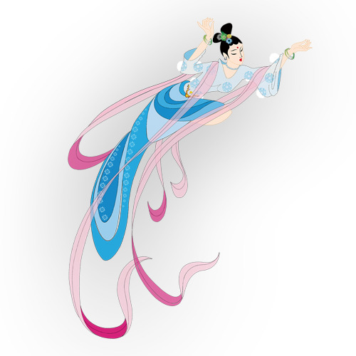 中秋高清多图层素材 嫦娥