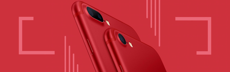 iPhone 8科技数码红色banner