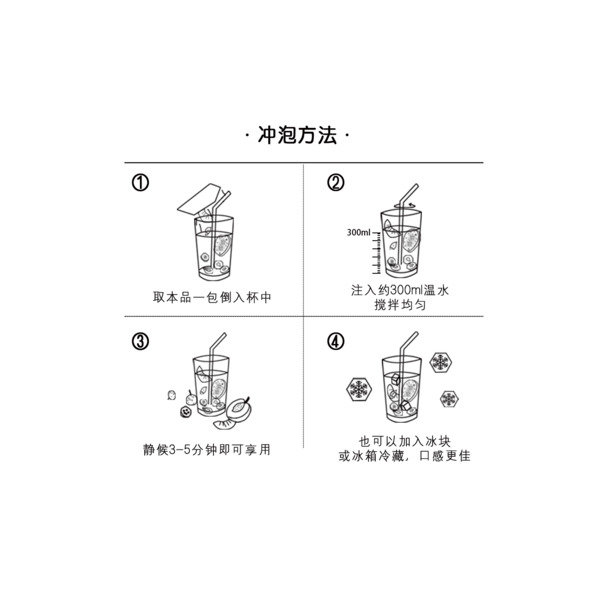 冲泡方法水果茶杯子饮用方法茶饮