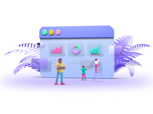 互联网数据插画