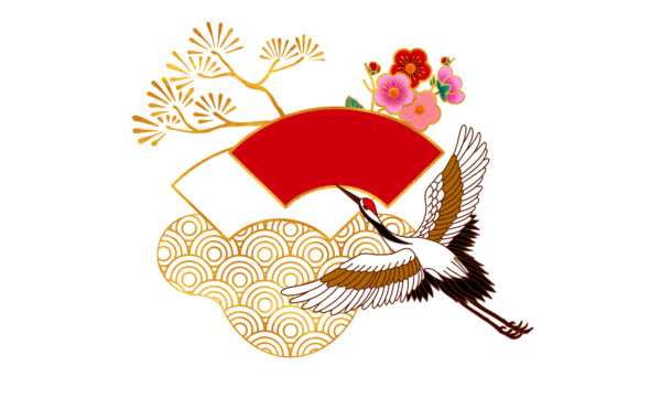 中国风国潮仙鹤古风