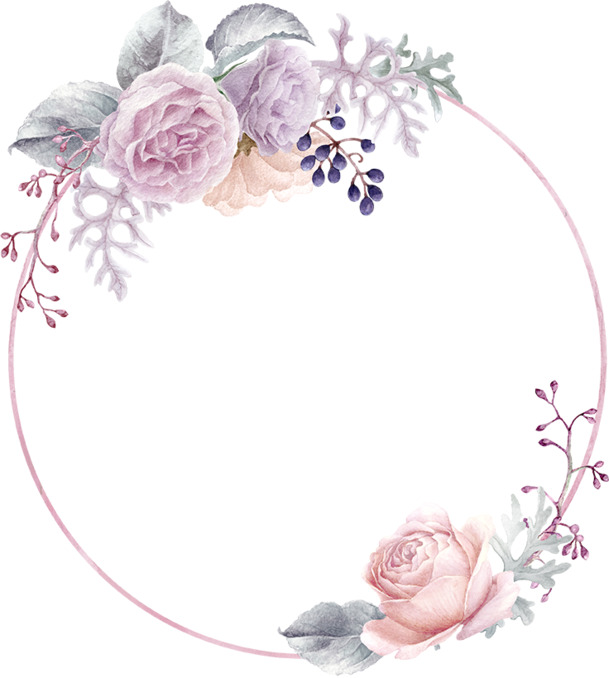 手绘花圈花边