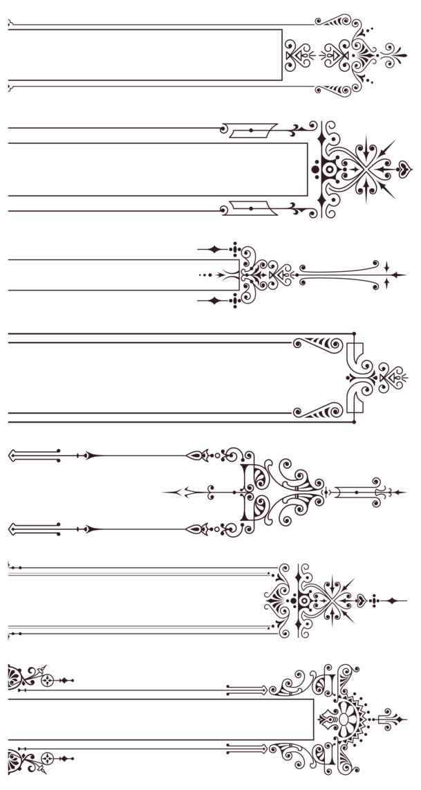 欧美经典边框合集矢量
