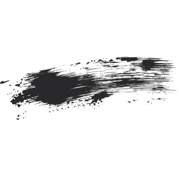 干毛笔水墨笔画