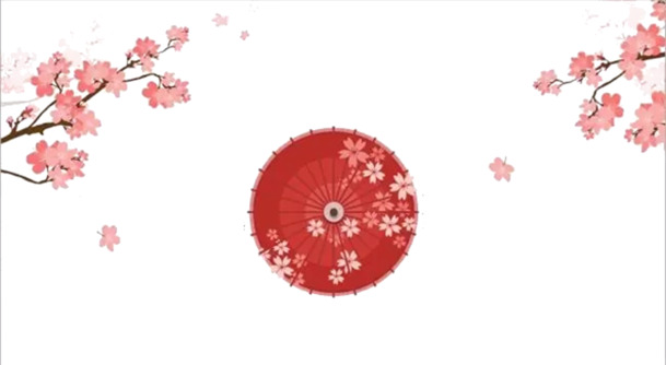 日本樱花装饰图片
