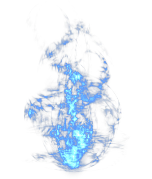 蓝色火焰动态光效PNG图片