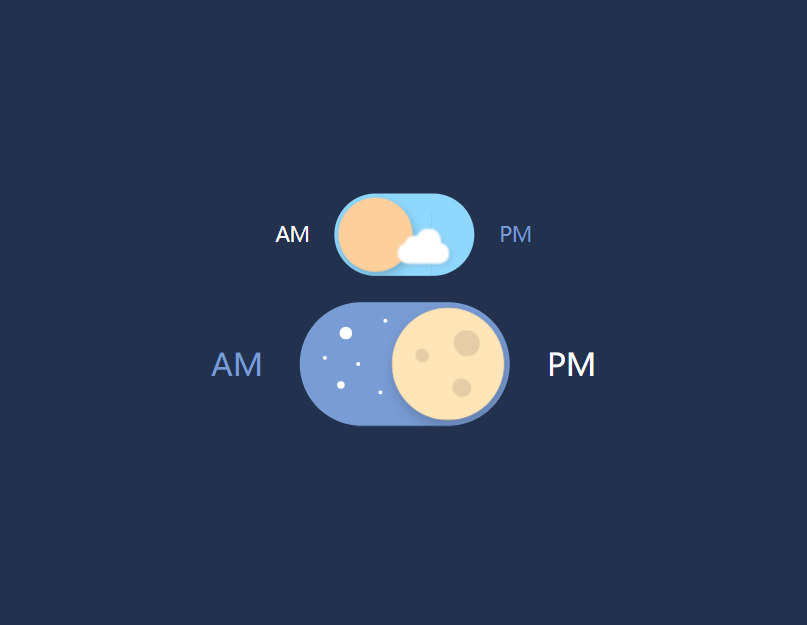 按钮动态效果html，按钮切换白天黑夜背景图片素材