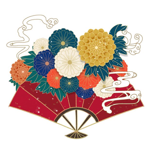 中国风国潮扇子