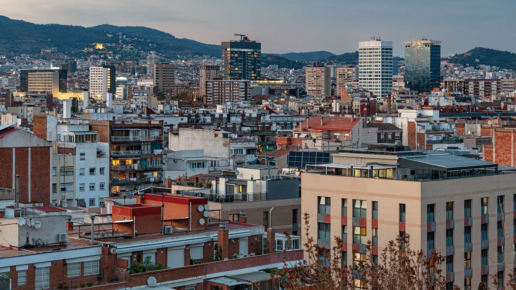 3840x2160 建筑 房子 灯 晚上 城市壁纸 背景4k uhd 16:9