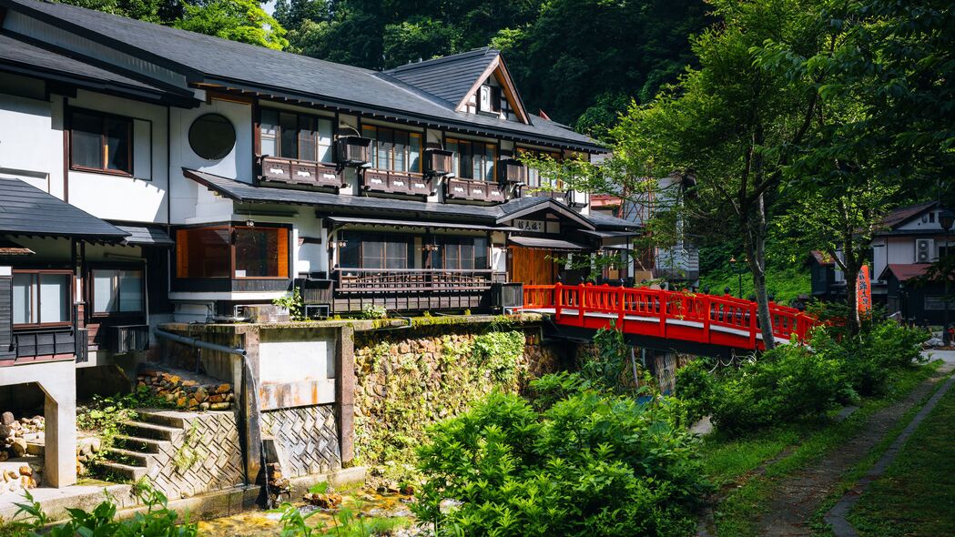 3840x2160 建筑 房子 屋顶 桥梁 建筑壁纸 背景4k uhd 16:9