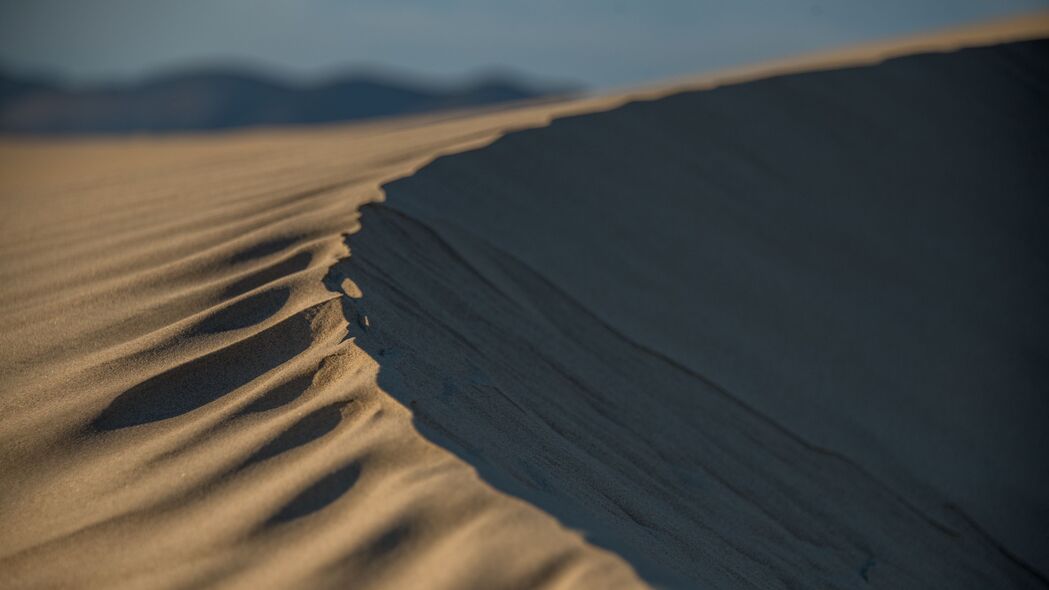 3840x2160 沙丘 沙子 浮雕 阴影 沙漠壁纸 背景4k uhd 16:9