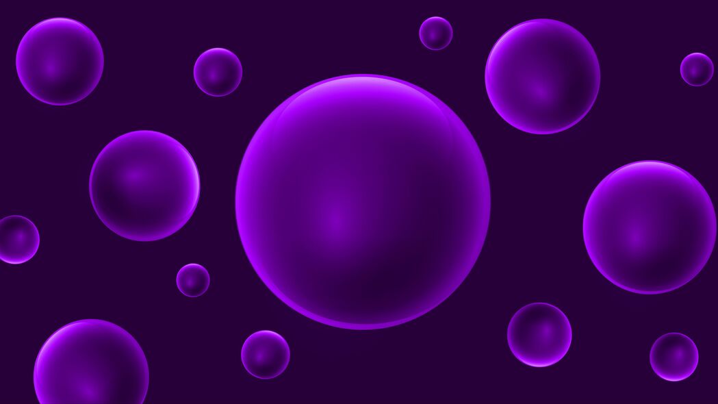 3840x2160 球 背景 颜色 抽象 紫色壁纸 背景4k uhd 16:9