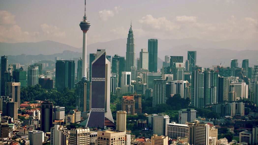 3840x2160 塔 摩天大楼 建筑 城市 视图壁纸 背景4k uhd 16:9