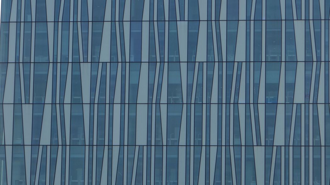 3840x2160 建筑 玻璃 形状 线条 蓝色 4k壁纸 背景图片 uhd 16:9