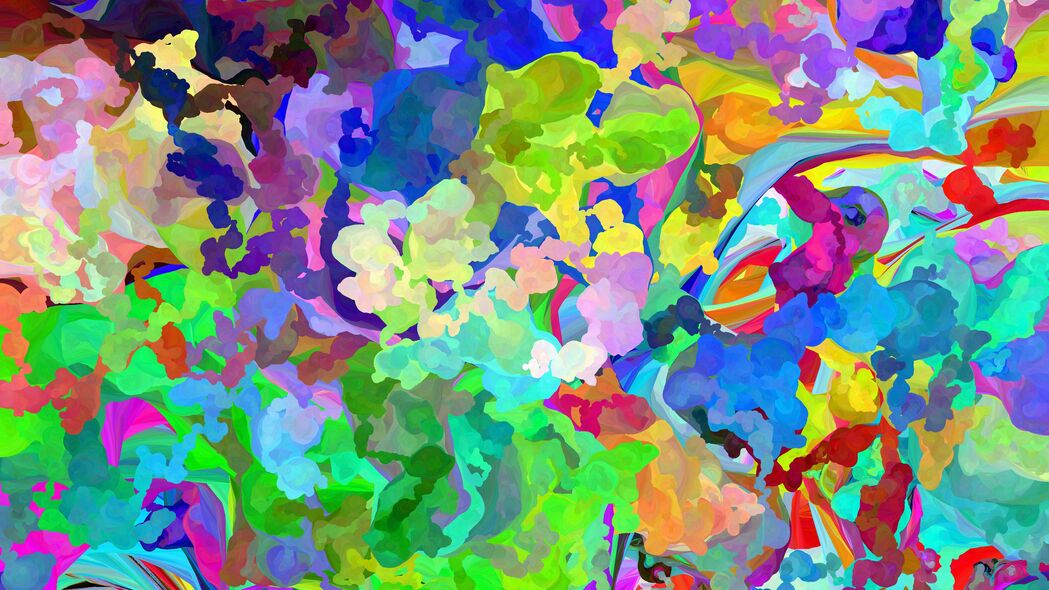 3840x2160 笔划 绘画 混合 斑点抽象 彩色 明亮的 4k壁纸 uhd 16:9