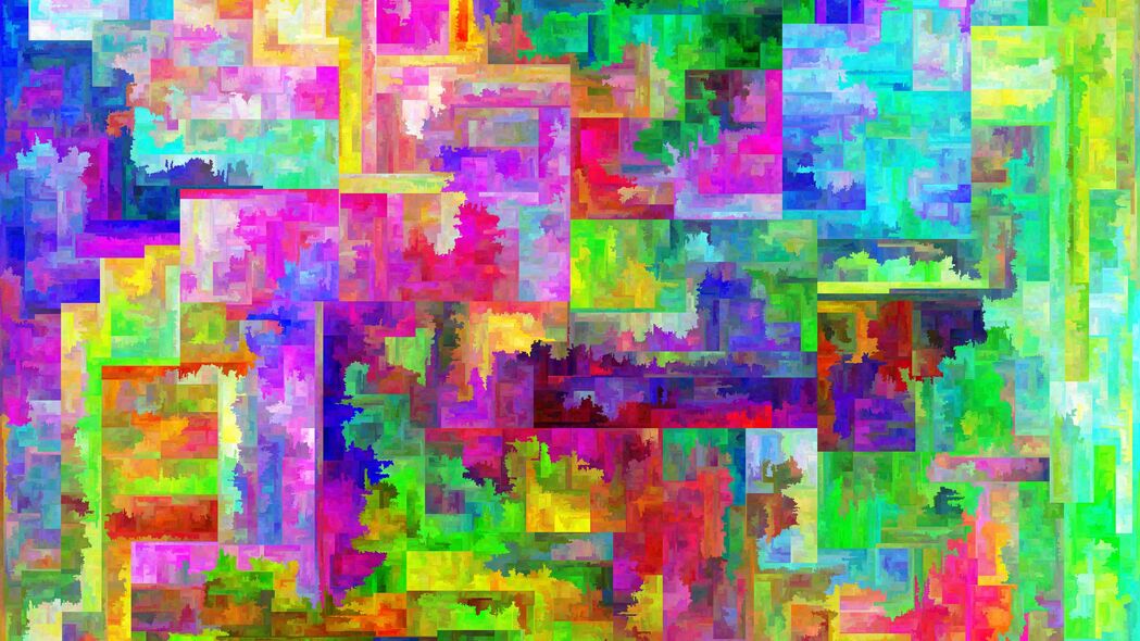 3840x2160 方块 斑点 彩色 抽象 4k壁纸 uhd 16:9