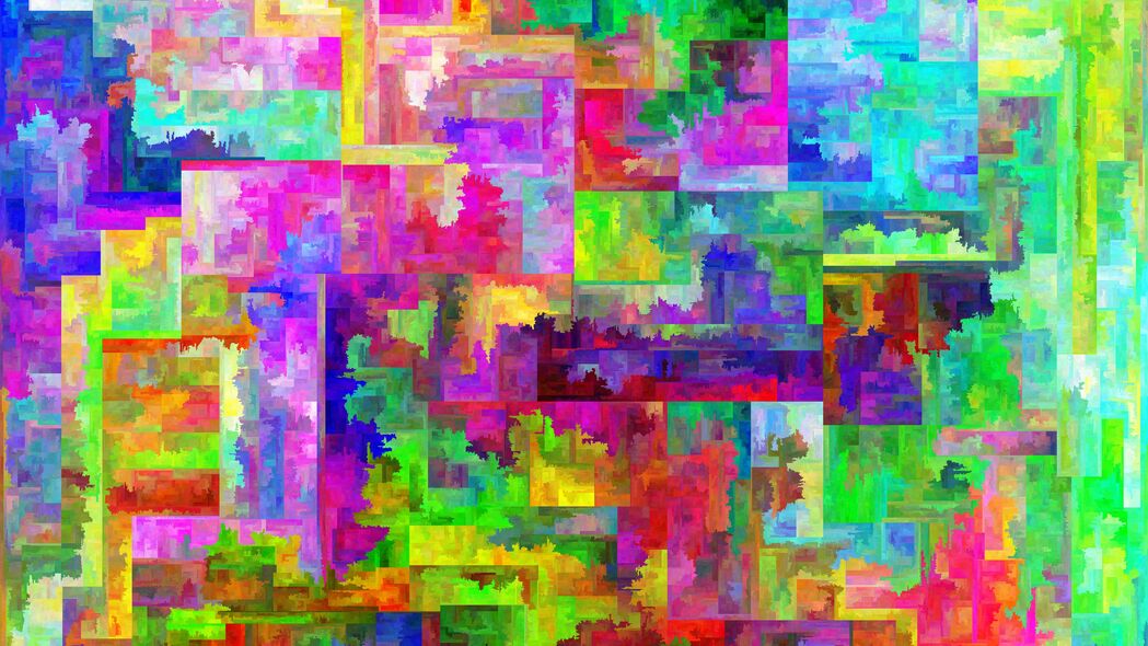 3840x2160 正方形 斑点 抽象 彩色 4k壁纸 uhd 16:9