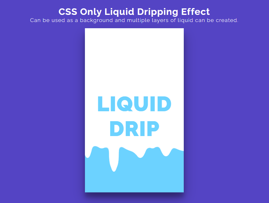 css液体蔓延特效，滴水动图素材下载