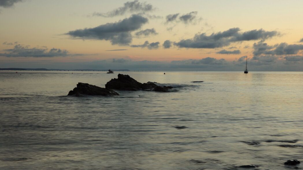 3840x2160 海岸 石头 岩石 大海 风景 4k壁纸 uhd 16:9