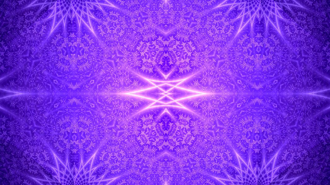 3840x2160 分形 线条 发光 抽象 紫色 4k壁纸 uhd 16:9