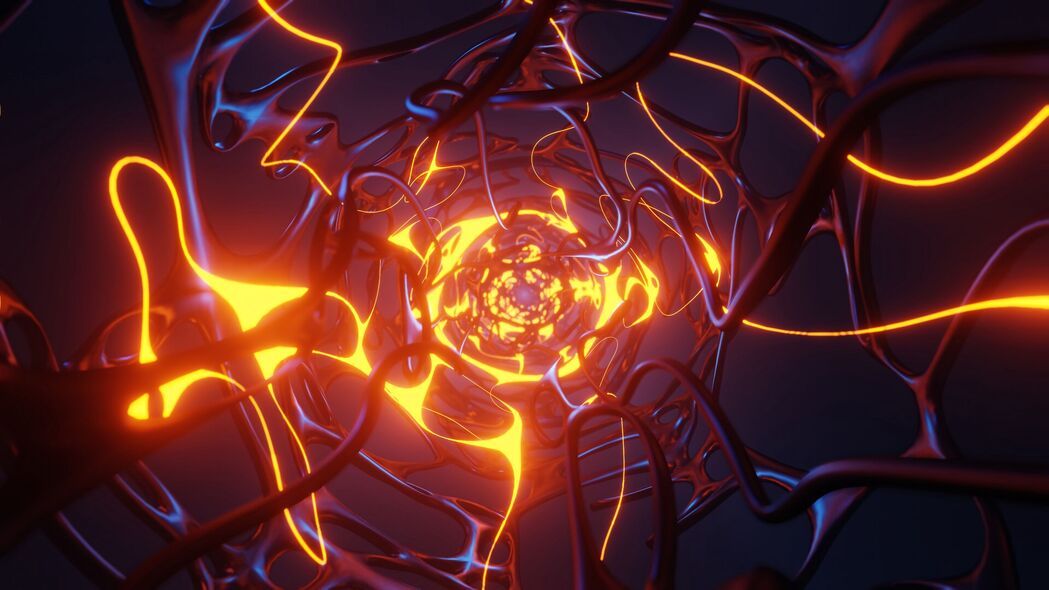3840x2160 线条 曲线 光线 抽象 3d壁纸 背景