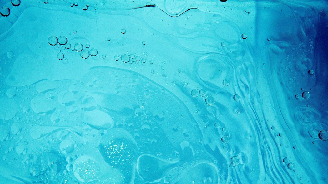 3840x2160 液体 污渍 气泡 抽象 蓝色 4k壁纸 uhd 16:9