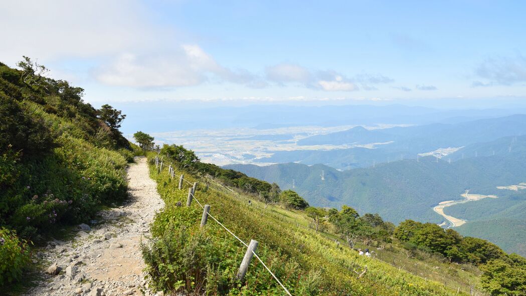 3840x2160 山 斜坡 路径 自然 4k壁纸 uhd 16:9