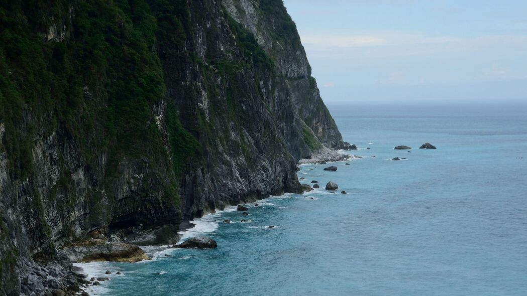 3840x2160 海岸 岩石 海洋 风景 4k壁纸 uhd 16:9