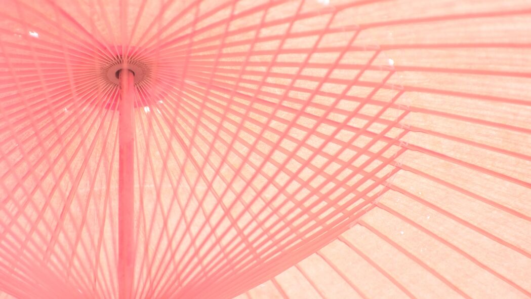 3840x2160 雨伞 结构 粉红色 浅色 4k壁纸 uhd 16:9