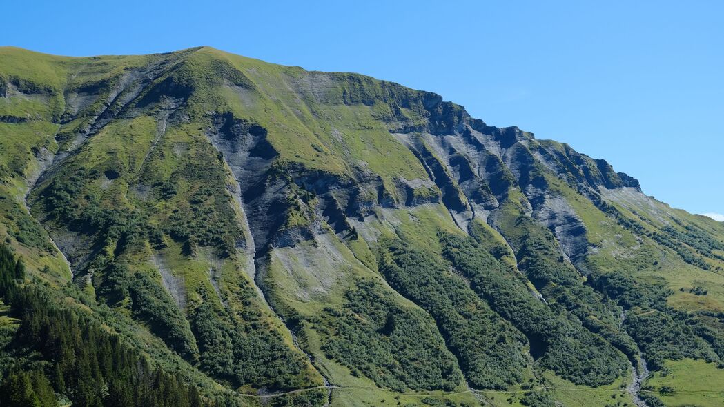 3840x2160 山 丘陵 树木 景观 自然 4k壁纸 uhd 16:9