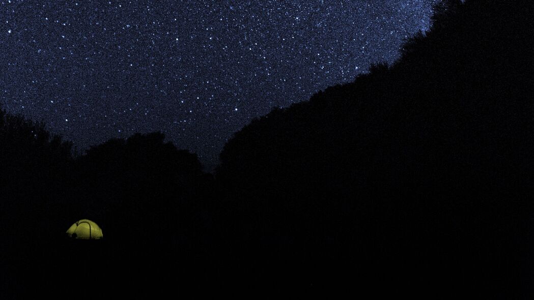 3840x2160 帐篷 星空 夜晚 露营 黑暗 黑暗 4k壁纸 uhd 16:9