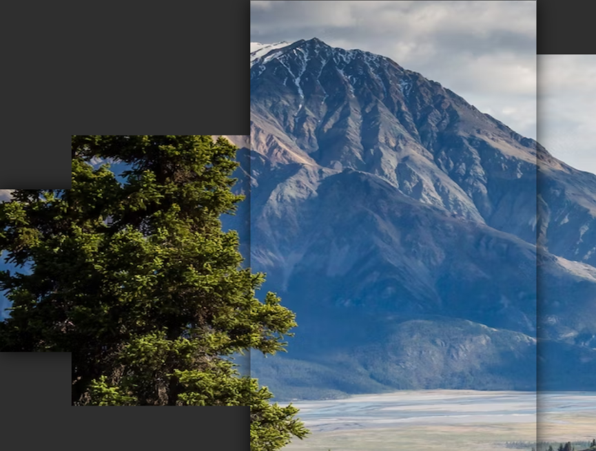 大山背景素材必备，炫酷创意风景动画素材