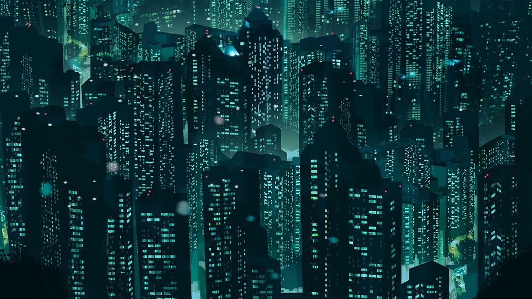 3840x2160 摩天大楼 建筑 建筑 艺术 发光 4k壁纸 uhd 16:9