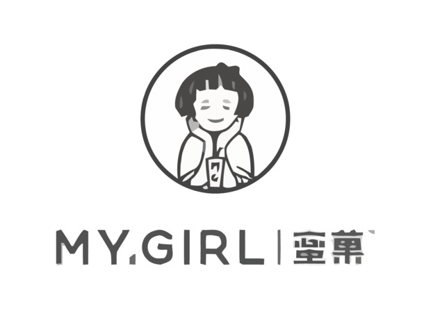 蜜菓奶茶店LOGO矢量