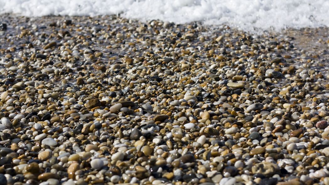 3840x2160 鹅卵石 石头 砾石 海滩 海洋 4k壁纸 uhd 16:9