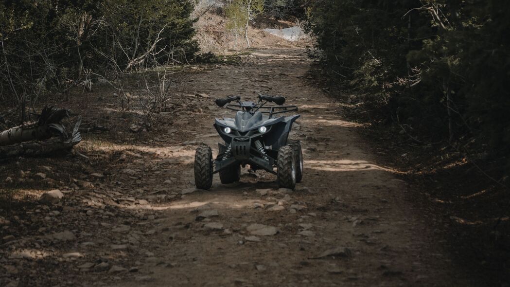 3840x2160  atv 车轮 极限 道路 森林 4k壁纸 uhd 16:9