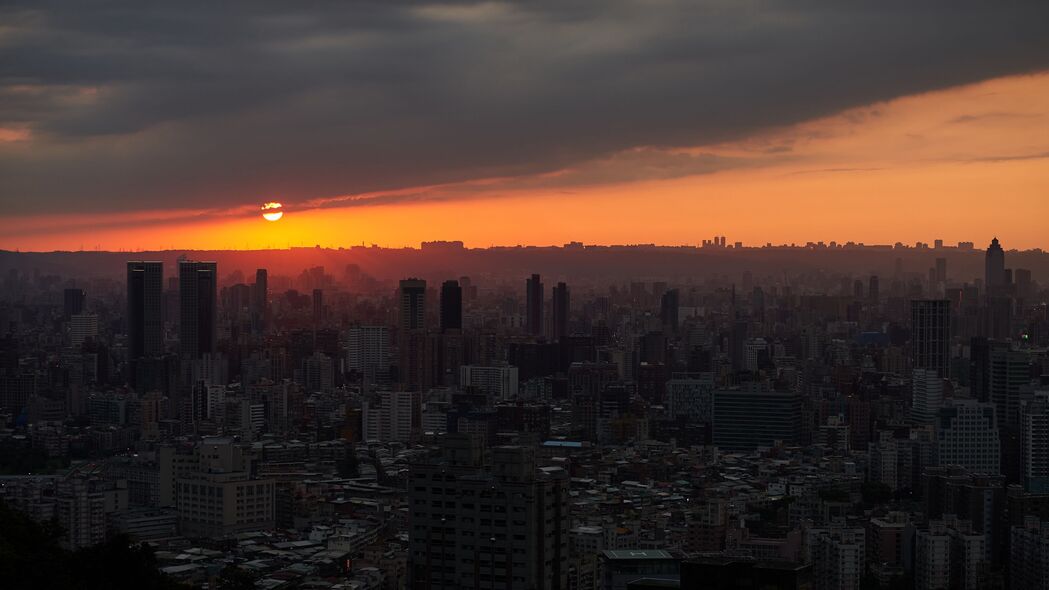 3840x2160 城市 建筑 建筑 日落 台湾 4k壁纸 uhd 16:9