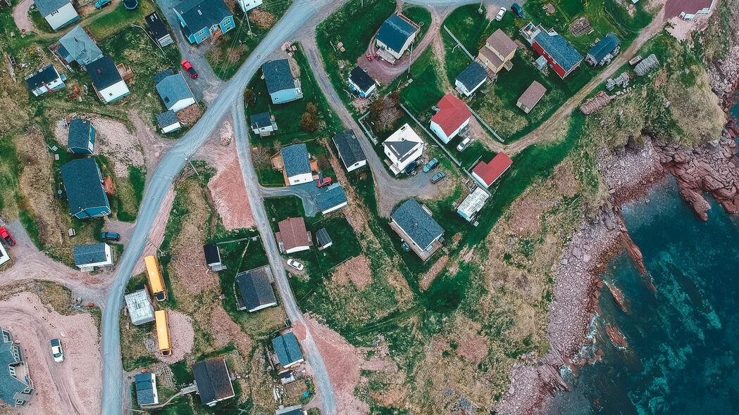 3840x2160 建筑 海岸 大海 鸟瞰图 道路 蜿蜒的 4k壁纸 uhd 16:9