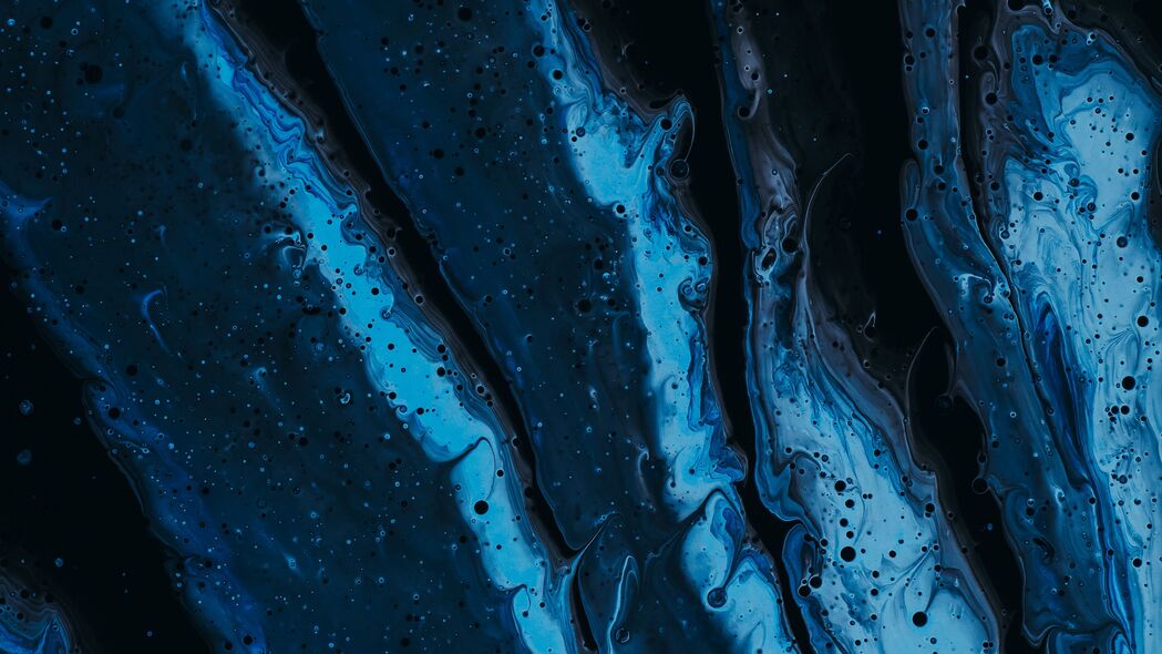 3840x2160 污渍 液体 油漆 抽象 蓝色 4k壁纸 uhd 16:9