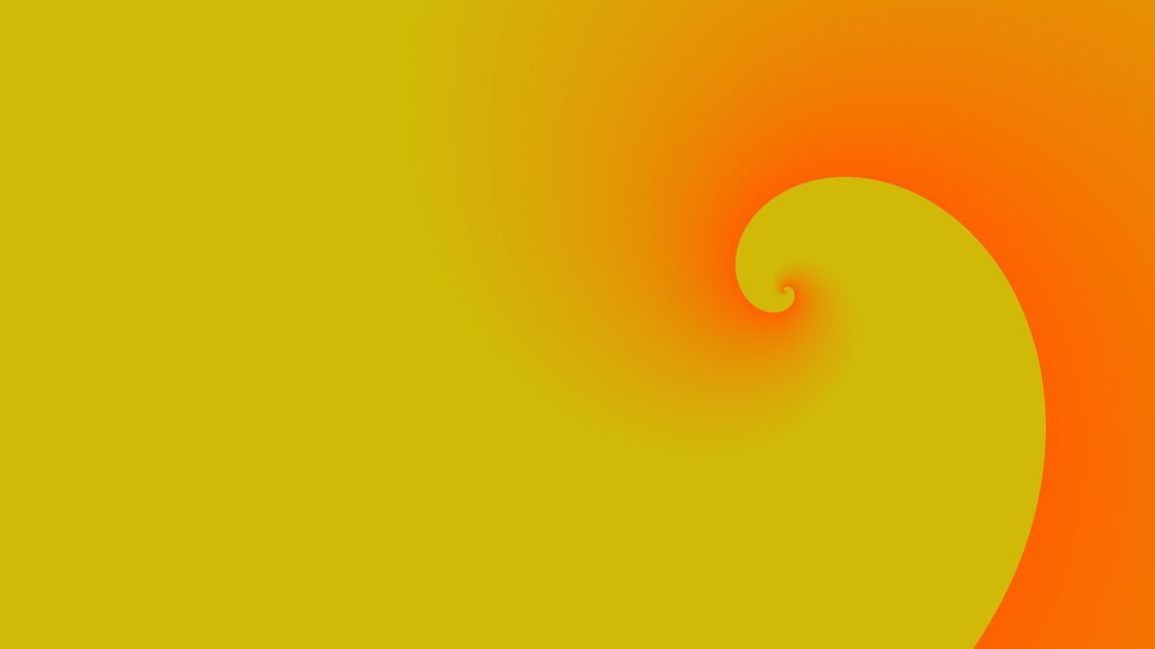 3840x2160 螺旋 抽象 渐变 黄色 橙色 4k壁纸 uhd 16:9