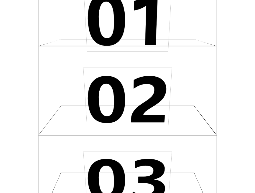 视差动画h5，透视数字图素材