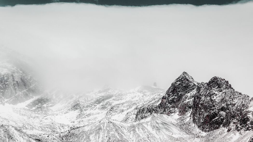 3840x2160 山脉 山峰 雪 风景 4k壁纸 uhd 16:9