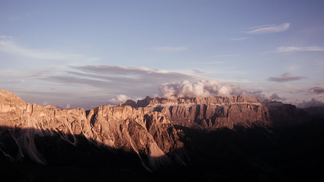 3840x2160 山脉 峡谷 岩石 云 风景 4k壁纸 uhd 16:9