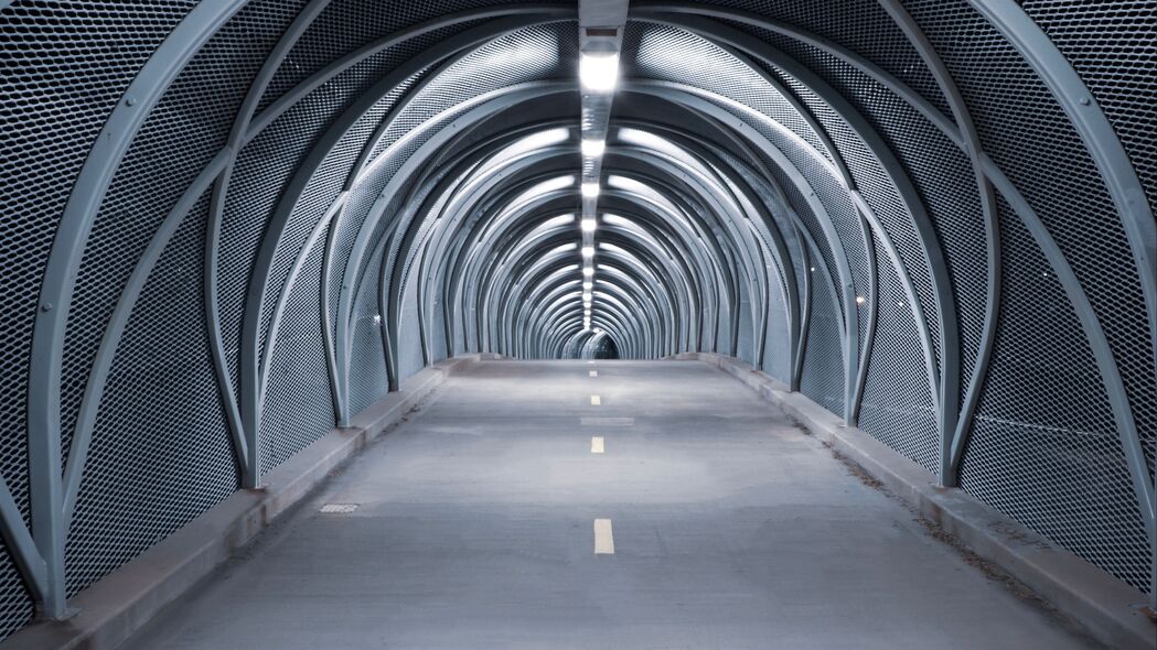 3840x2160 隧道 道路 桥梁 建筑 对称 4k壁纸 uhd 16:9