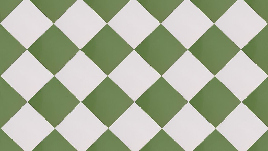3840x2160 瓷砖 绿色 白色 方形 4k壁纸 uhd 16:9