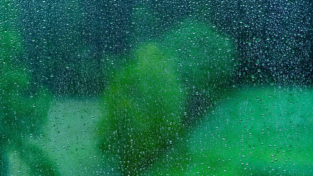3840x2160 滴 玻璃 表面 潮湿 下雨 透明 绿色 4k壁纸 uhd 16:9