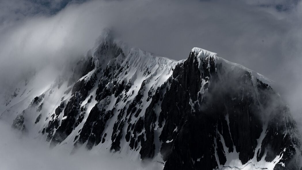 3840x2160 山 雪 雾 峰 南极 4k壁纸 uhd 16:9