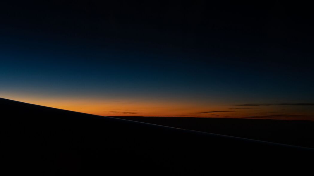 3840x2160 地平线 夜晚 日落 天空 深色 4k壁纸 uhd 16:9