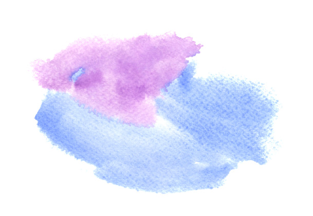 水蓝色漂浮云彩水彩云彩