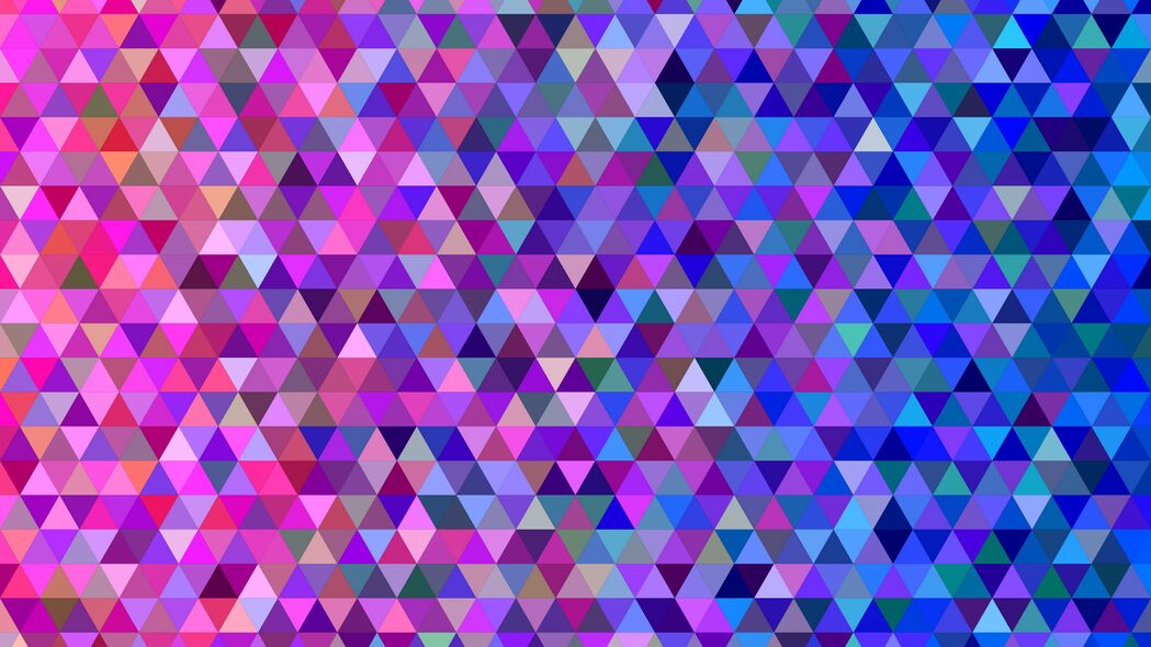 3840x2160 马赛克 像素 三角形 渐变 彩色 4k壁纸 uhd 16:9